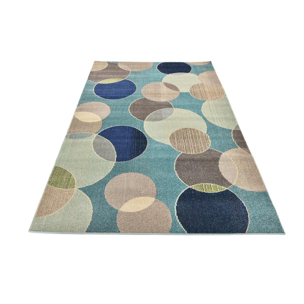 Seaside Chromatic Rug, Blue (5' 0 x 8' 0). Picture 4