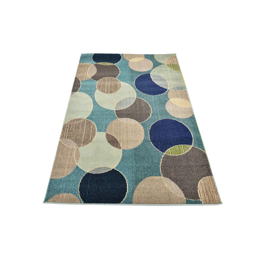 Seaside Chromatic Rug, Blue (4' 0 x 6' 0). Picture 4