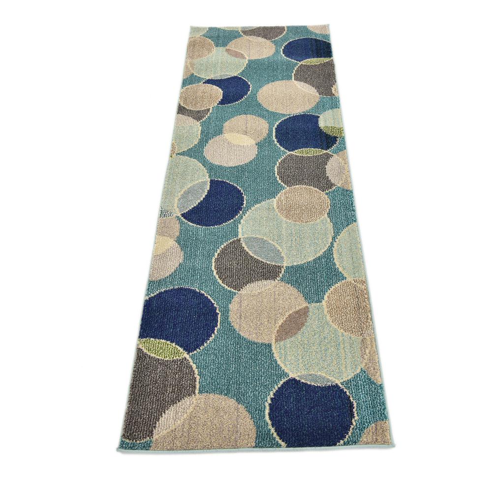 Seaside Chromatic Rug, Blue (2' 2 x 6' 7). Picture 4