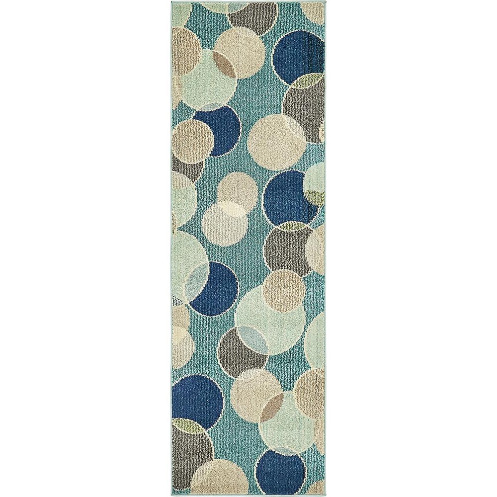 Seaside Chromatic Rug, Blue (2' 2 x 6' 7). Picture 1