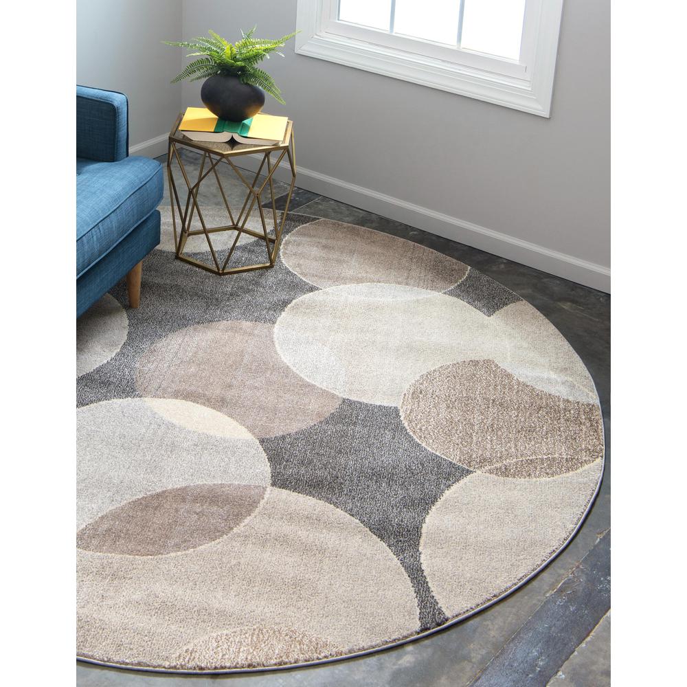 Seaside Chromatic Rug, Gray (8' 0 x 8' 0). Picture 2