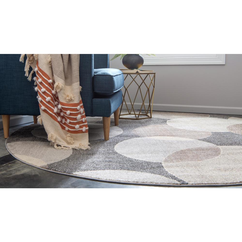Seaside Chromatic Rug, Gray (8' 0 x 8' 0). Picture 3
