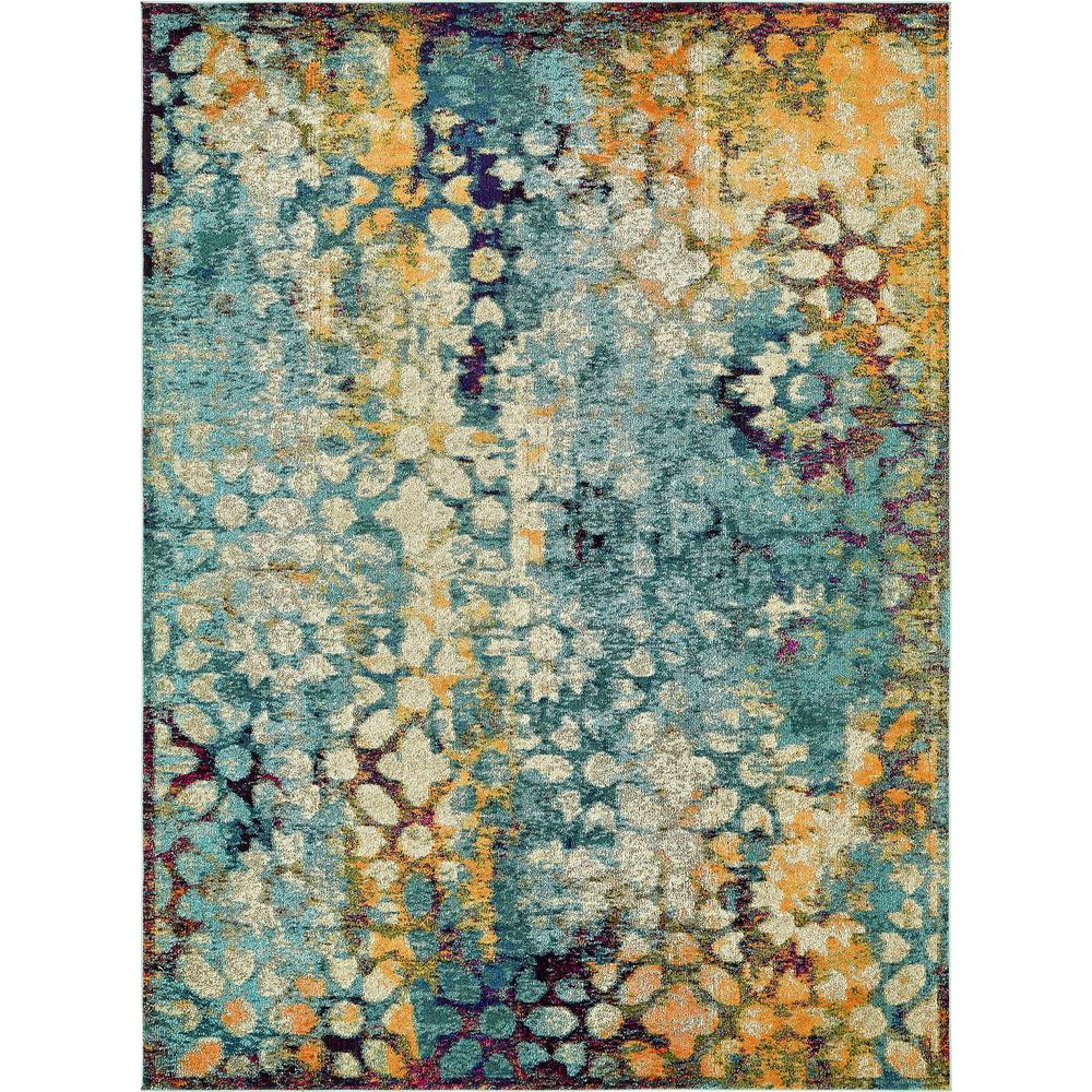 Pollock Vita Rug, Turquoise (9' 0 x 12' 0). Picture 1