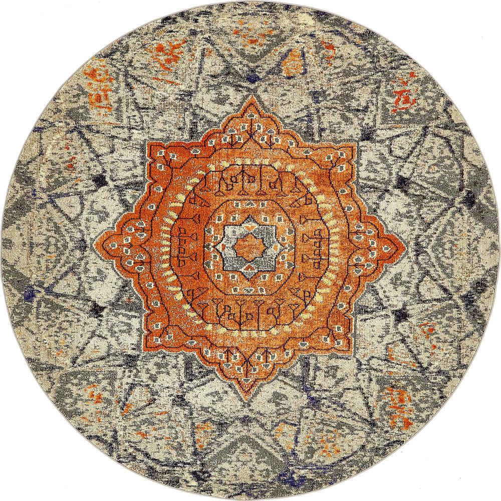 Klimt Vita Rug, Gray (8' 0 x 8' 0). Picture 1