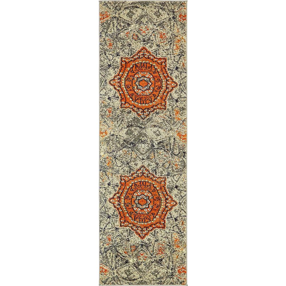 Klimt Vita Rug, Gray (2' 0 x 6' 7). Picture 1