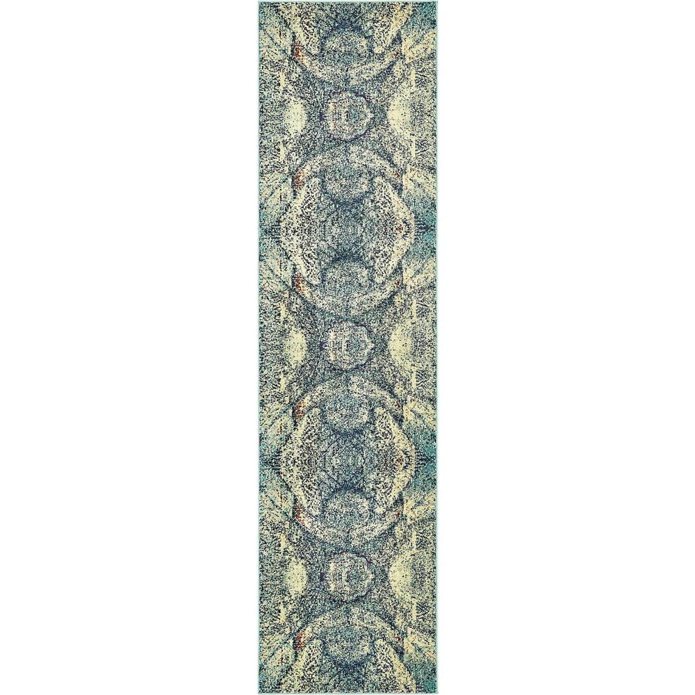 Munch Vita Rug, Blue (2' 7 x 10' 0). Picture 1