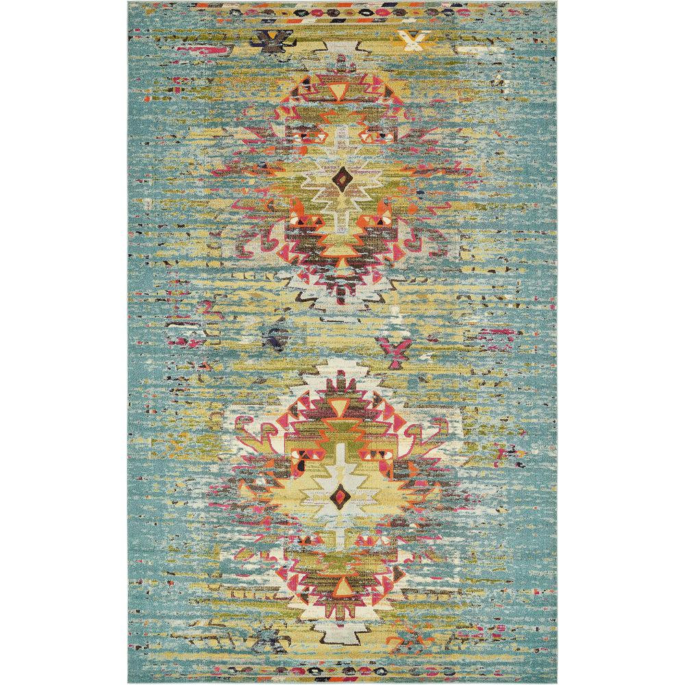 Chagall Vita Rug, Turquoise (10' 6 x 16' 5). Picture 1