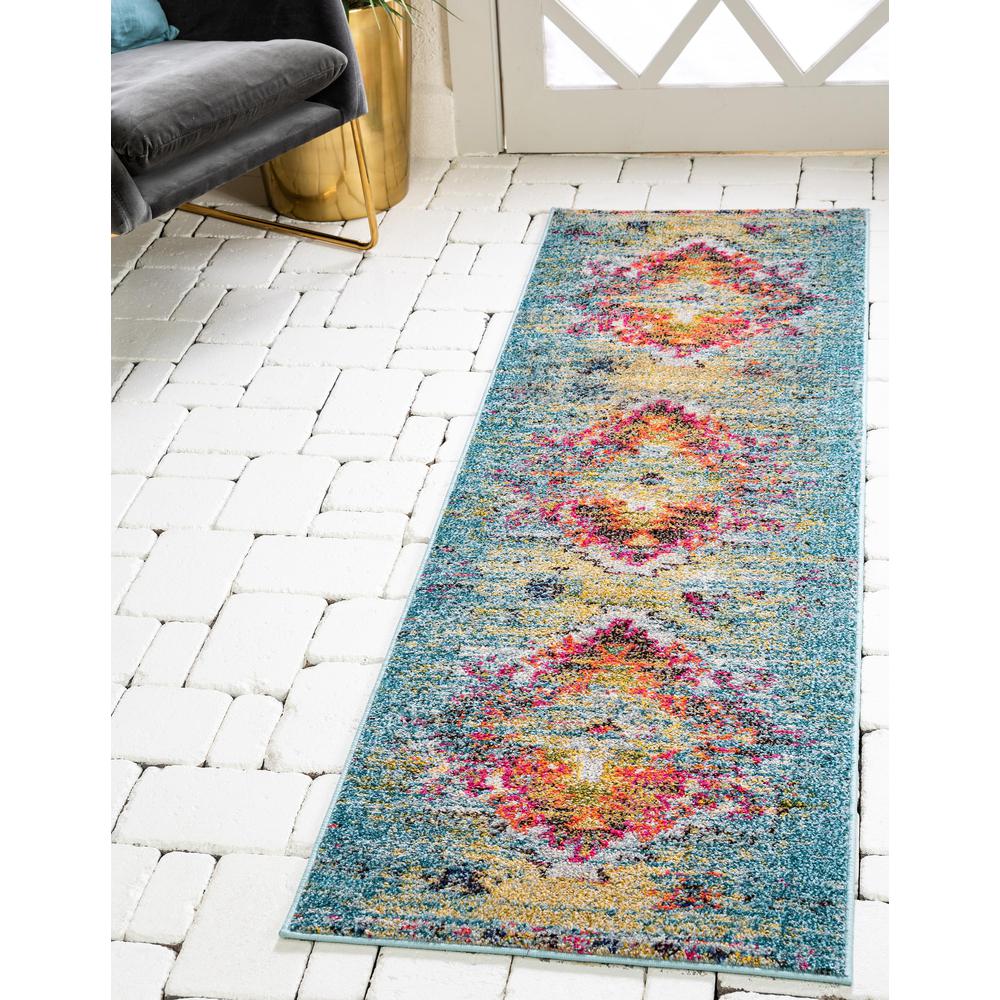 Chagall Vita Rug, Turquoise (2' 7 x 10' 0). Picture 2