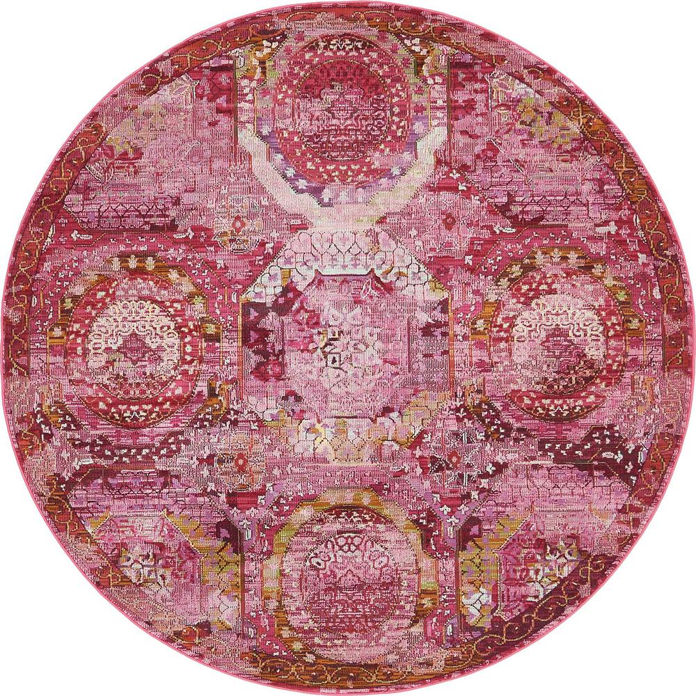 Coppelia Baracoa Rug, Pink (5' 5 x 5' 5). Picture 1