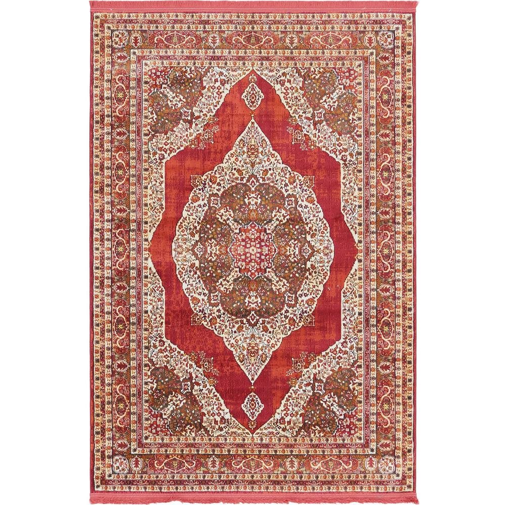 Regla Baracoa Rug, Red (4' 3 x 6' 0). Picture 1