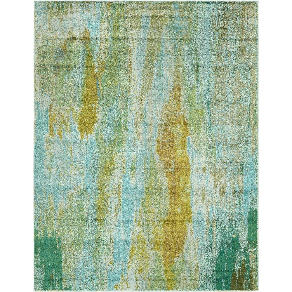 Lilly Jardin Rug, Turquoise (8' 0 x 10' 0). Picture 1
