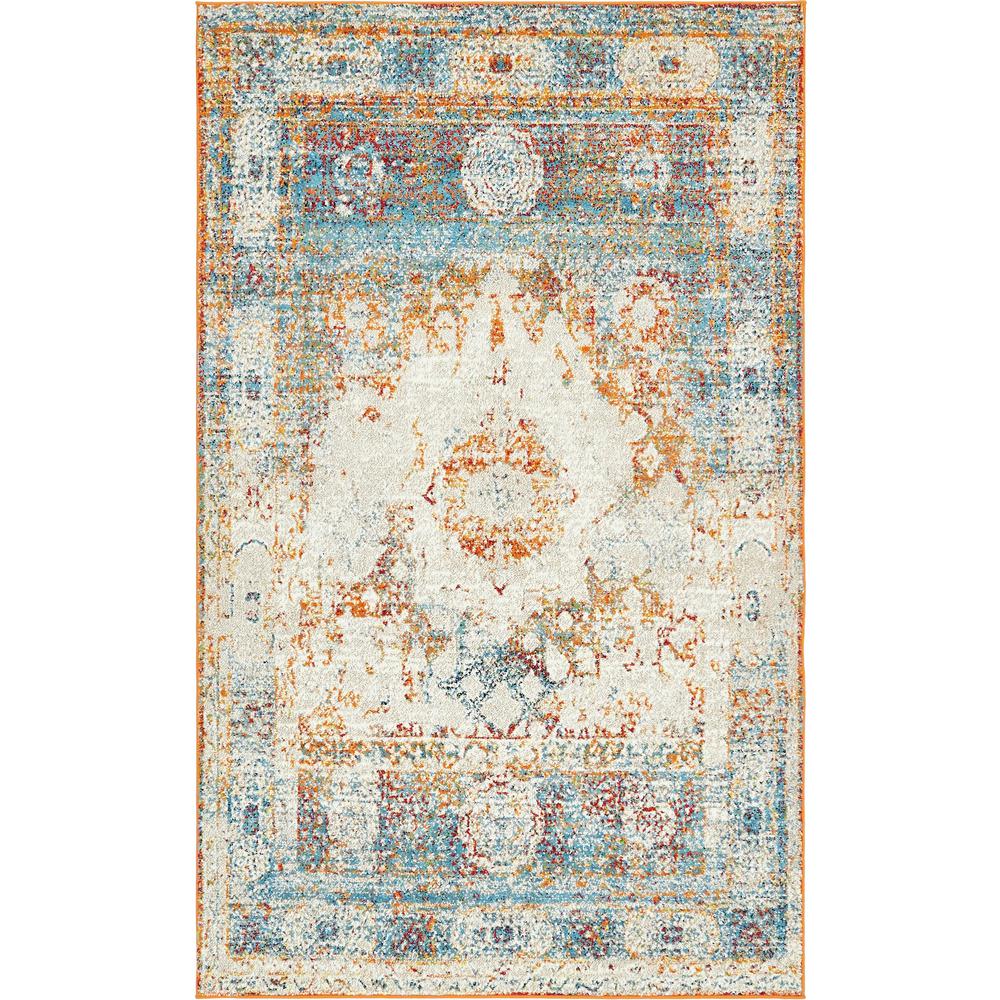 Bellini Rosso Rug, Ivory (5' 0 x 8' 0). Picture 1