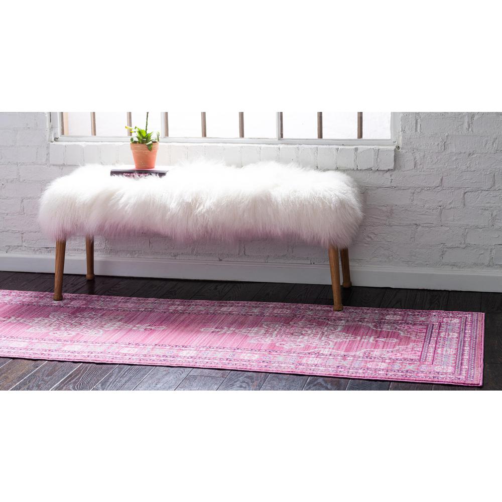 D'Amore Austin Rug, Pink (2' 7 x 10' 0). Picture 3