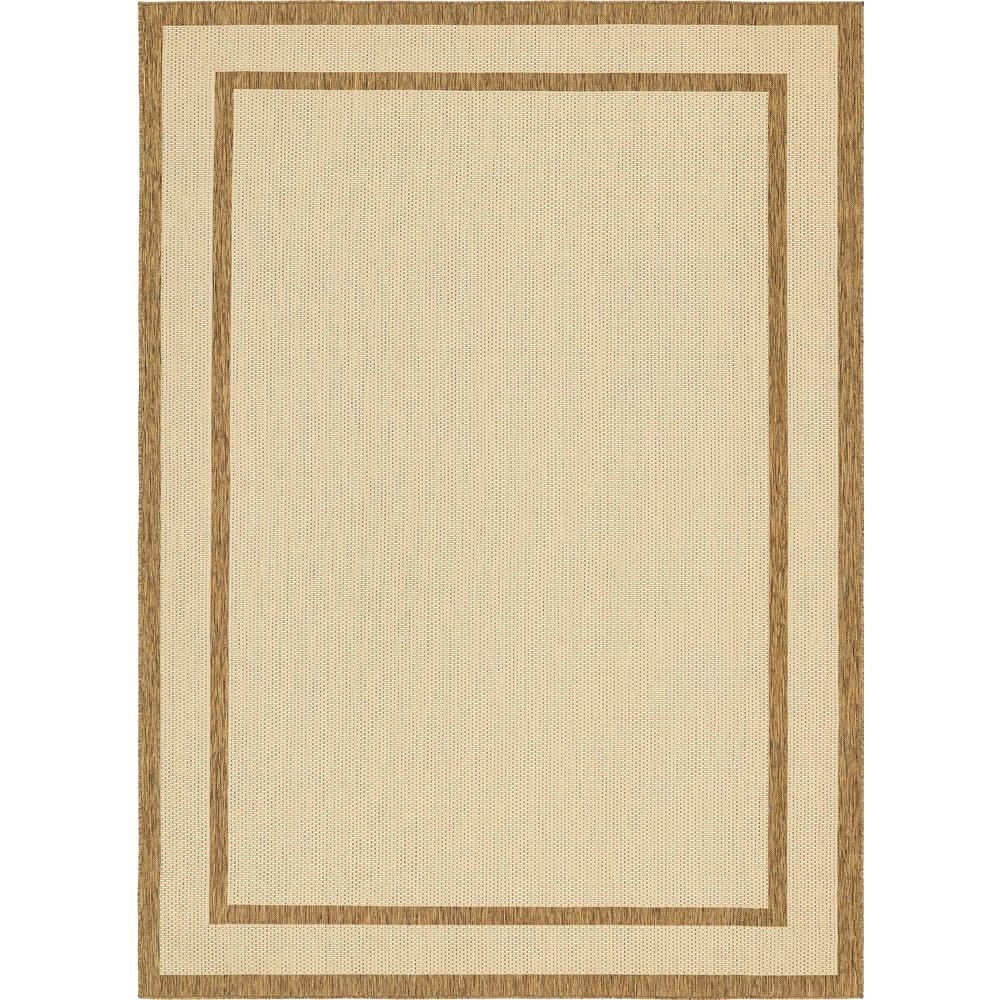 Outdoor Border Rug, Brown (8' 0 x 11' 4). Picture 1