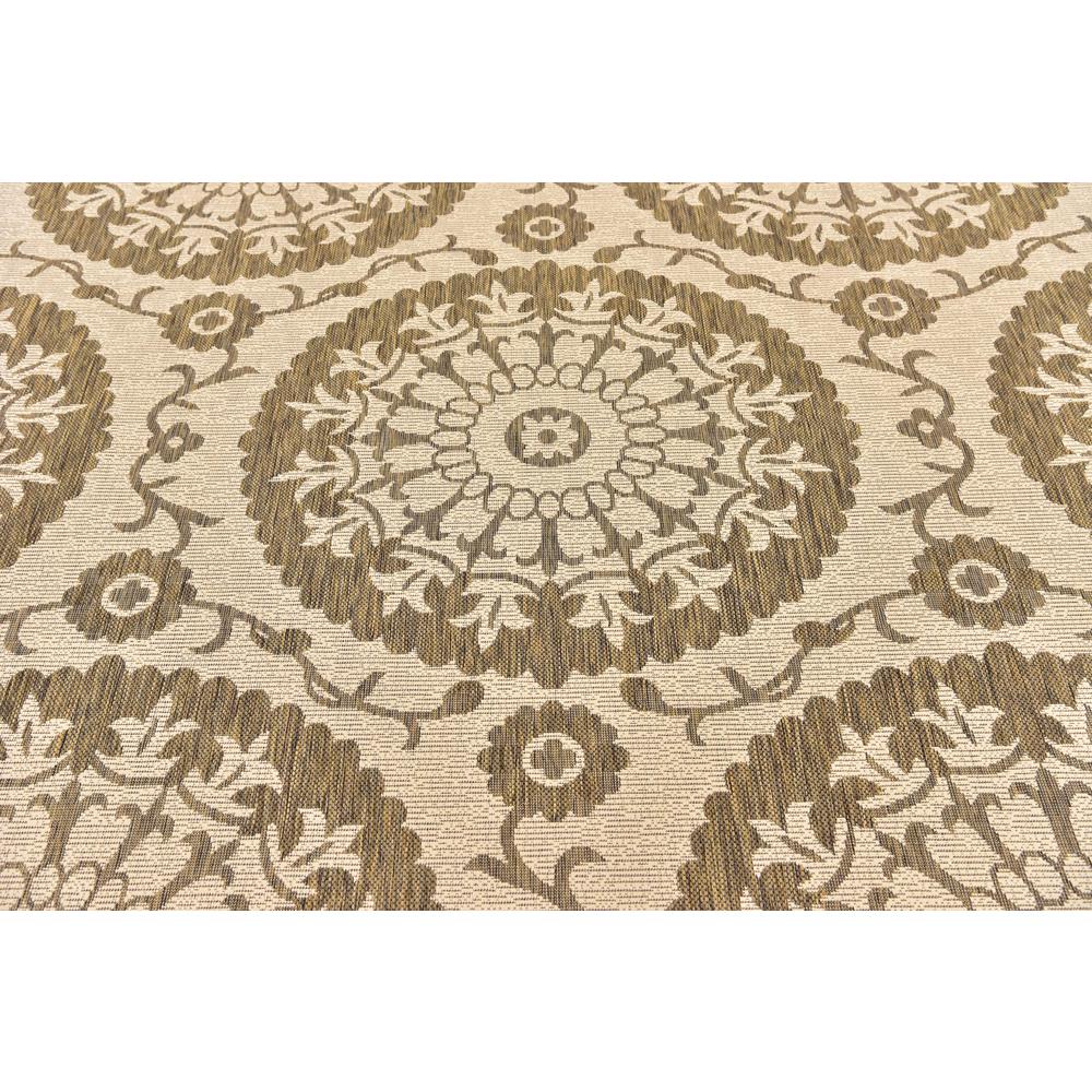 Outdoor Medallion Rug, Brown (8' 0 x 11' 4). Picture 5