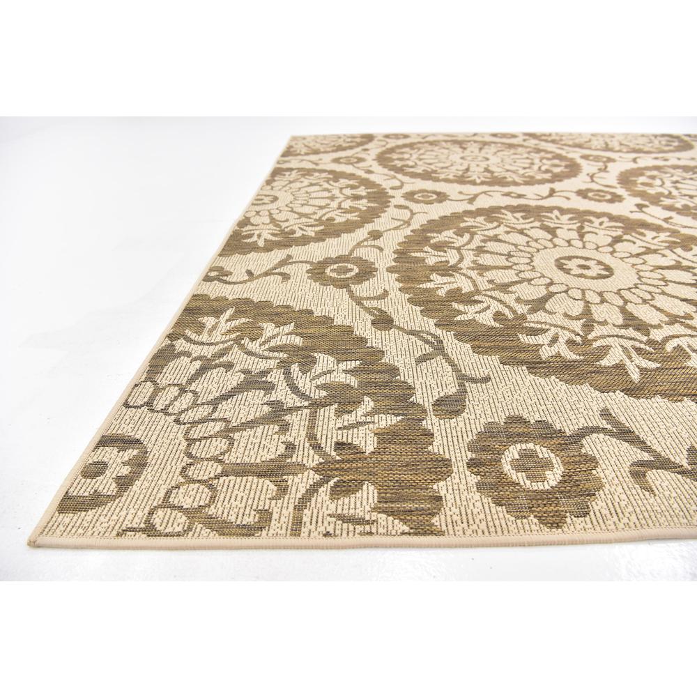 Outdoor Medallion Rug, Brown (8' 0 x 11' 4). Picture 6