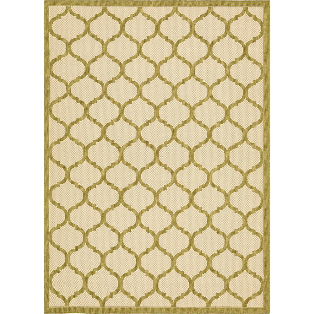 Outdoor Moroccan Rug, Olive (8' 0 x 11' 4). Picture 1