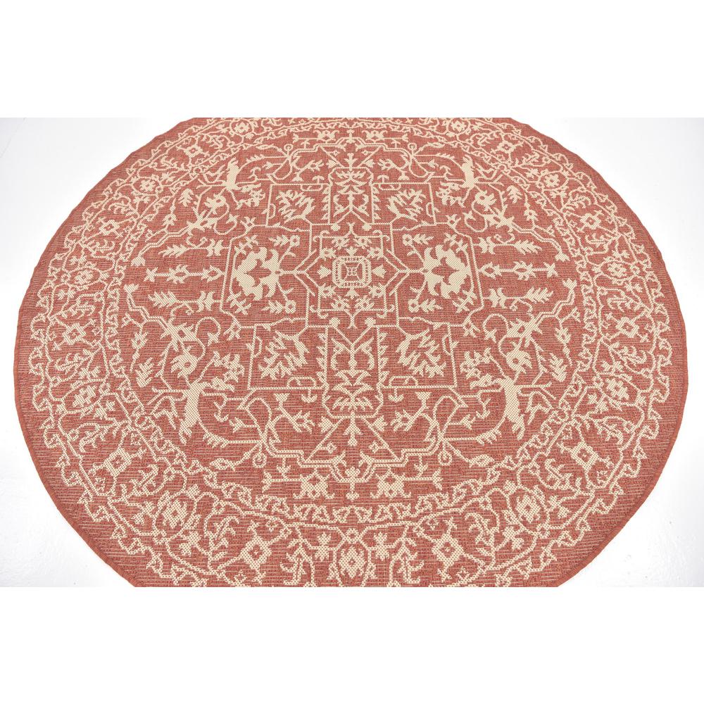 Outdoor Allover Rug, Terracotta (6' 0 x 6' 0). Picture 4