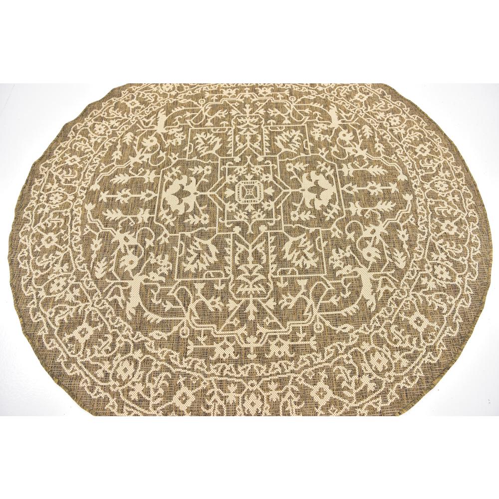 Outdoor Allover Rug, Brown (6' 0 x 6' 0). Picture 4