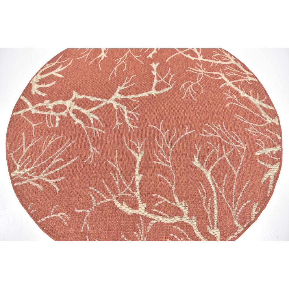 Outdoor Branch Rug, Terracotta (6' 0 x 6' 0). Picture 4