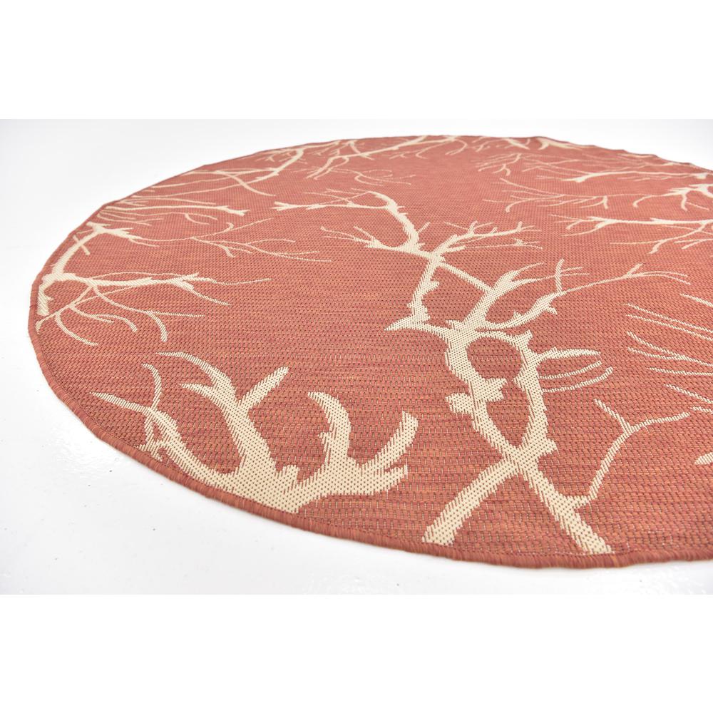 Outdoor Branch Rug, Terracotta (6' 0 x 6' 0). Picture 6