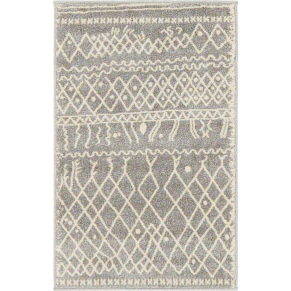 Tribal Fez Rug, Gray (2' 0 x 3' 0). Picture 1