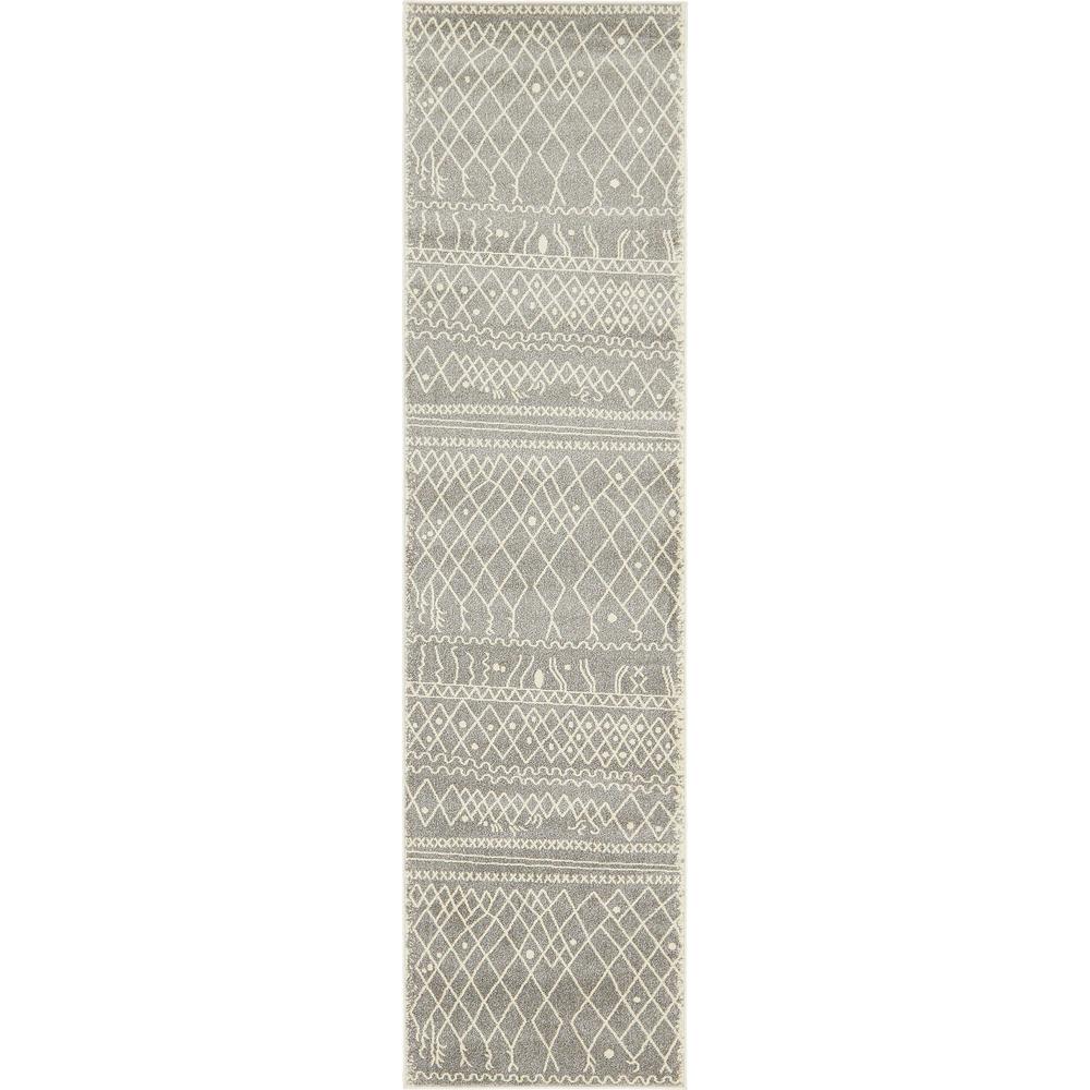 Tribal Fez Rug, Gray (2' 7 x 10' 0). Picture 1
