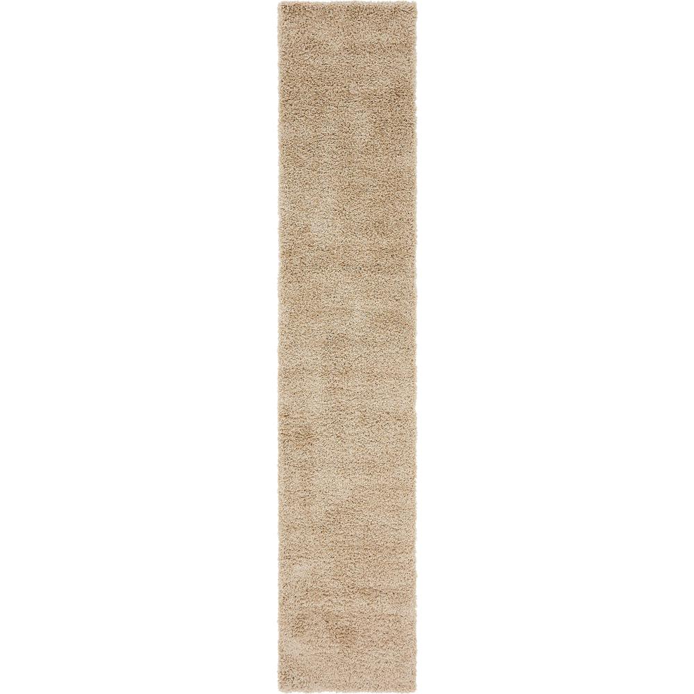 Solid Shag Rug, Taupe (2' 6 x 13' 0). Picture 1