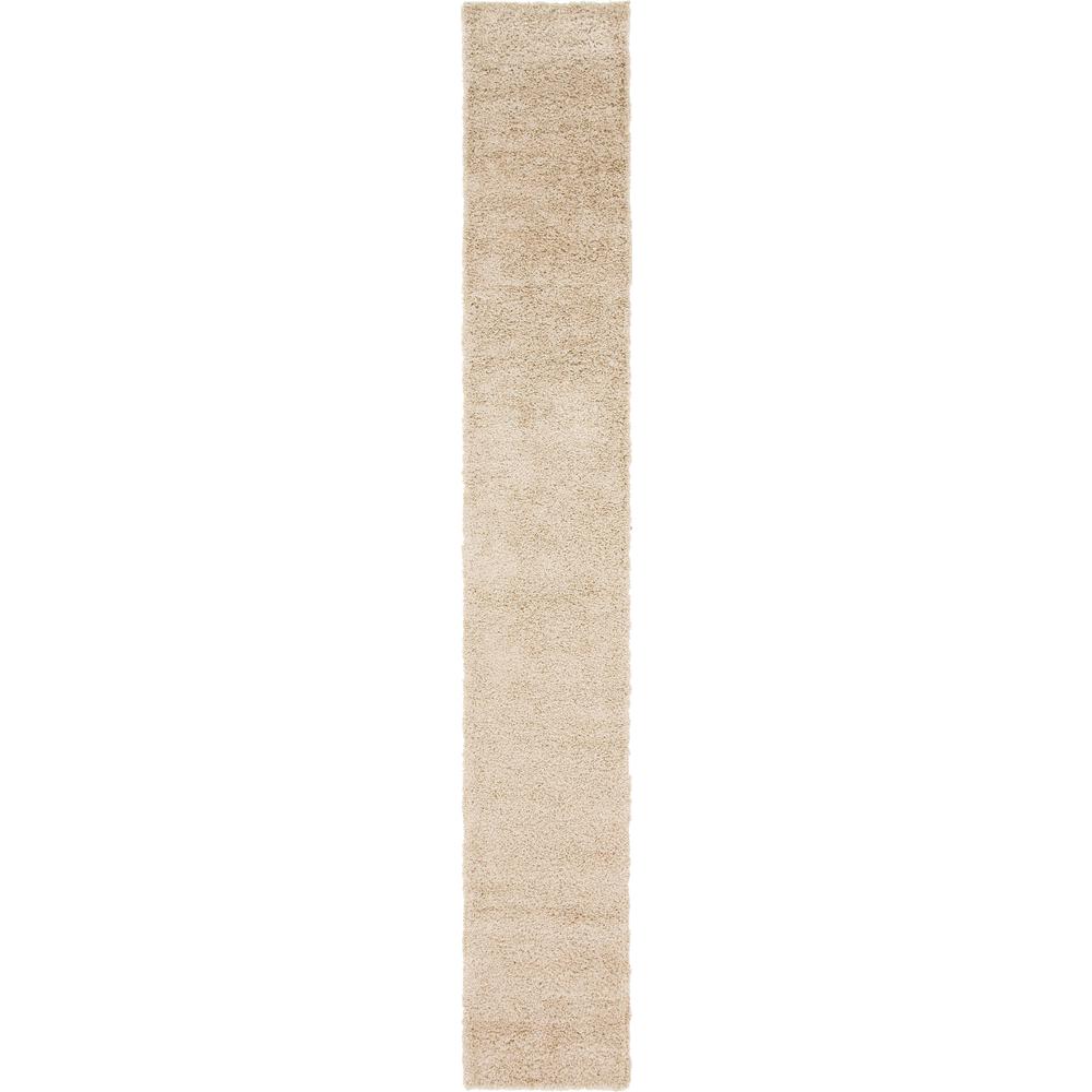 Solid Shag Rug, Taupe (2' 6 x 16' 5). Picture 1