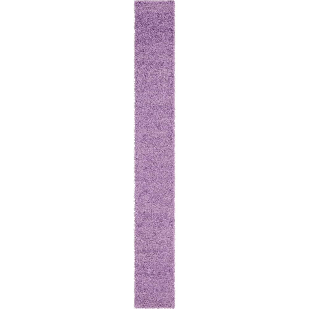 Solid Shag Rug, Lilac (2' 6 x 19' 8). Picture 1