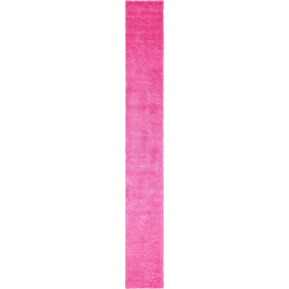 Solid Shag Rug, Bubblegum Pink (2' 6 x 19' 8). Picture 1