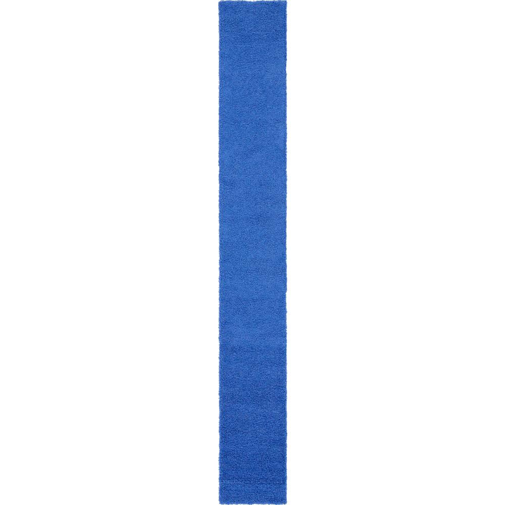 Solid Shag Rug, Periwinkle Blue (2' 6 x 19' 8). Picture 1