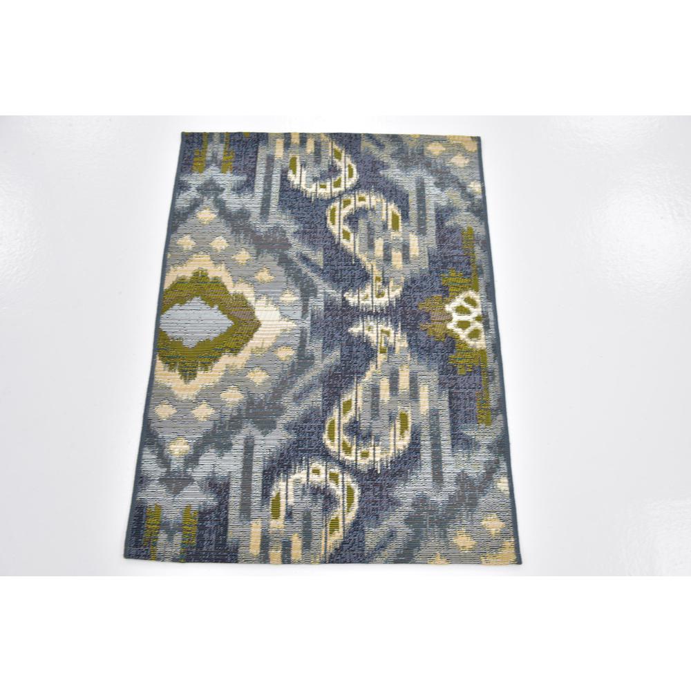 Outdoor Union Rug, Blue (2' 2 x 3' 0). Picture 4