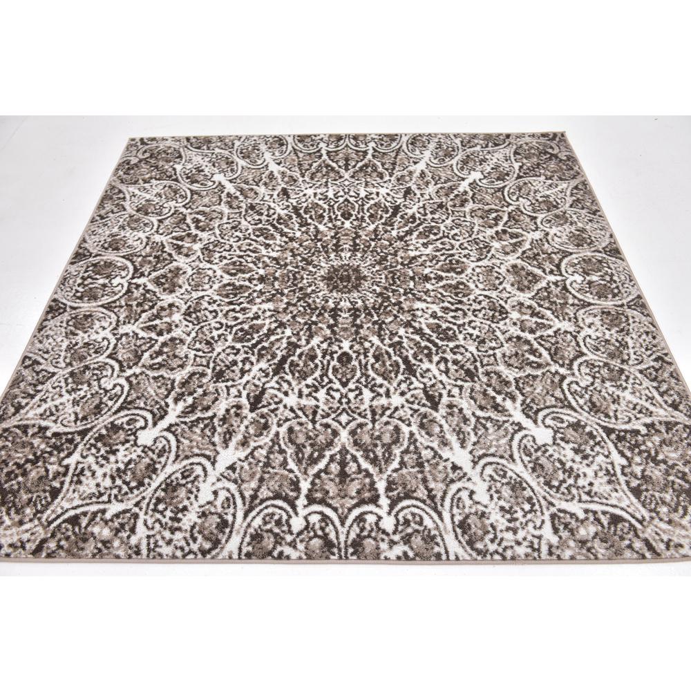 Grace Sofia Rug, Brown (6' 0 x 6' 0). Picture 4