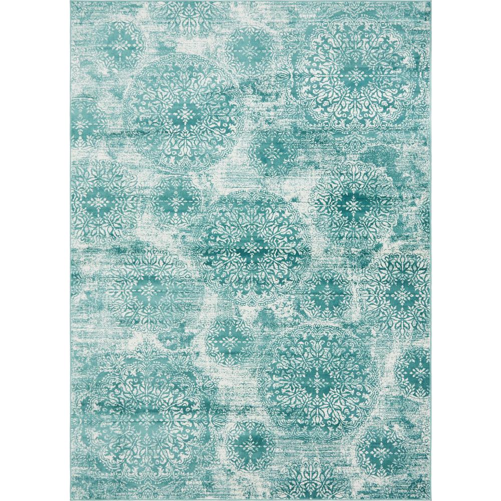 Grand Sofia Rug, Turquoise (8' 0 x 11' 0). Picture 1