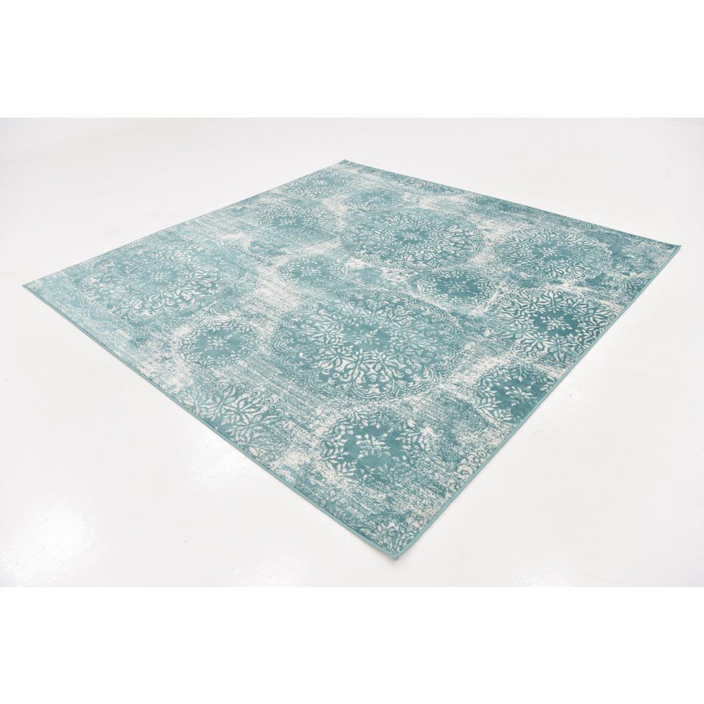 Grand Sofia Rug, Turquoise (8' 0 x 8' 0). Picture 3