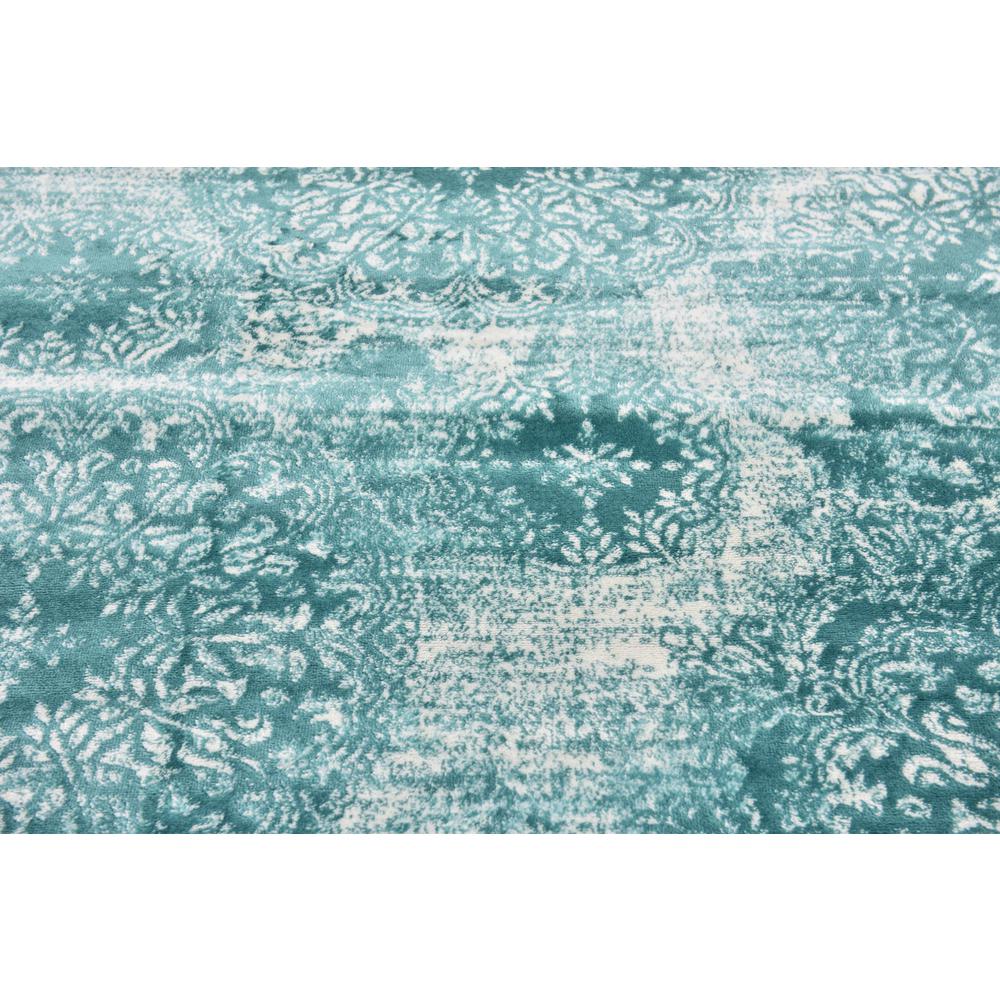 Grand Sofia Rug, Turquoise (6' 0 x 6' 0). Picture 5