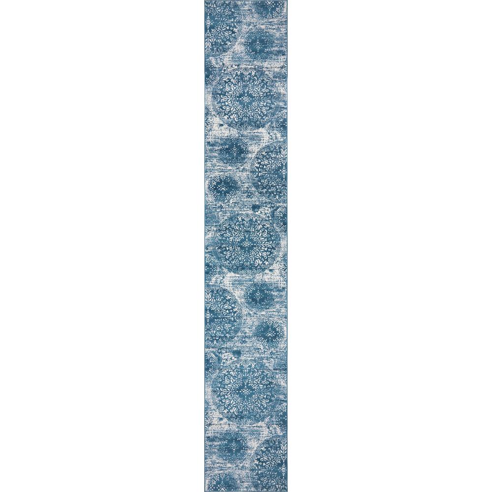Grand Sofia Rug, Blue (3' 3 x 19' 8). Picture 1