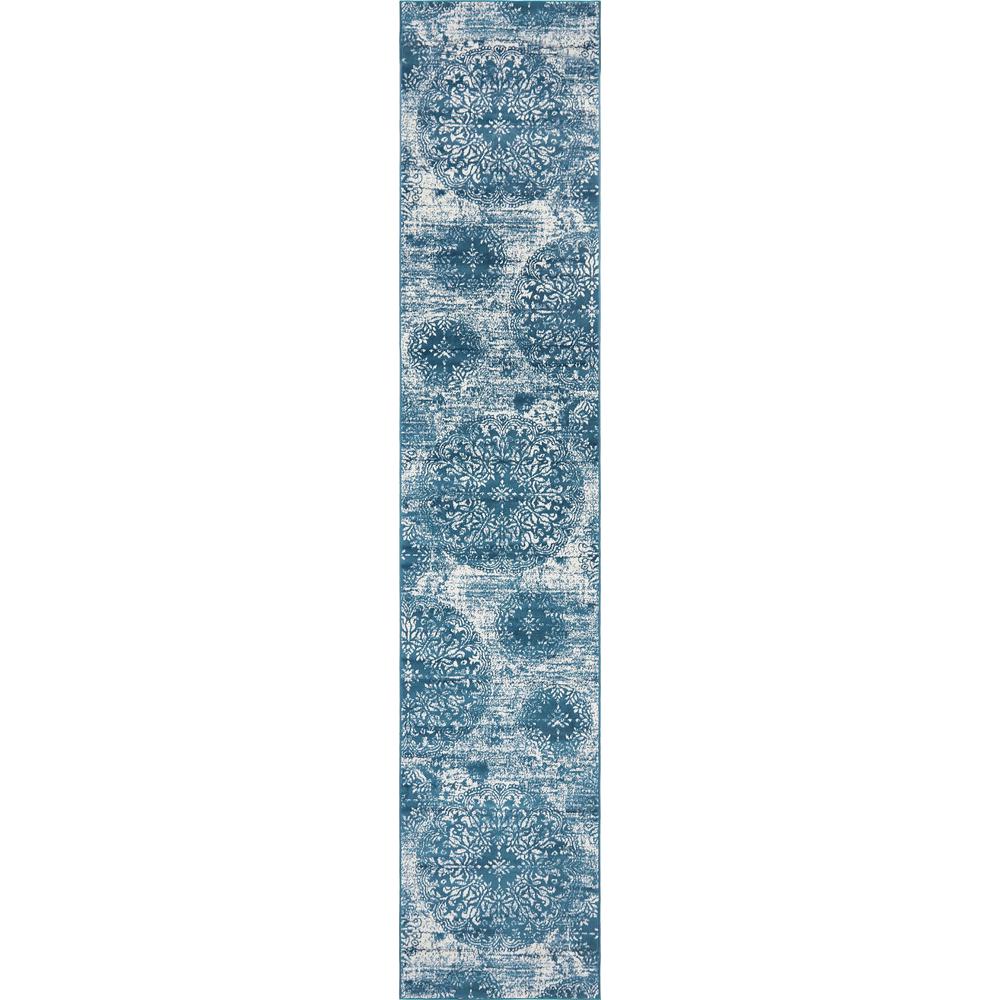 Grand Sofia Rug, Blue (3' 3 x 16' 5). Picture 1