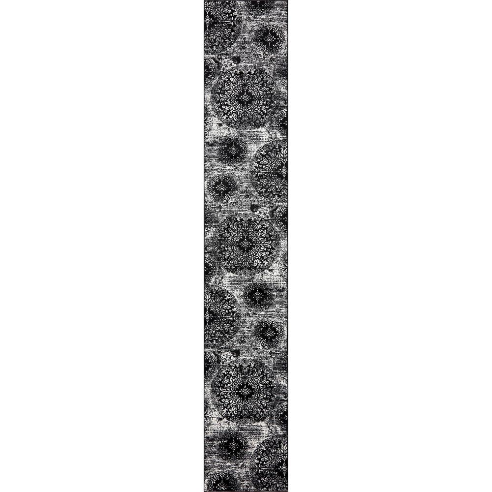 Grand Sofia Rug, Black (3' 3 x 19' 8). Picture 1