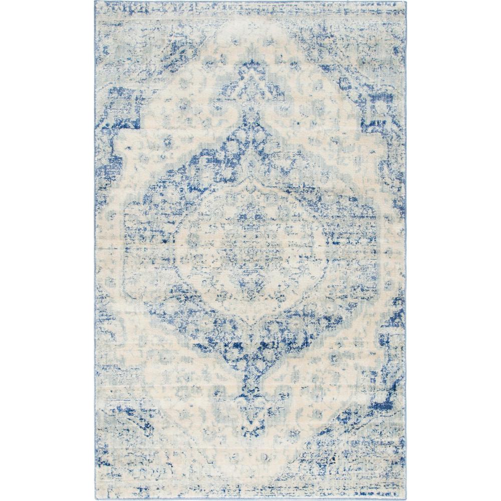 Tanglewood Asheville Rug, Blue (5' 0 x 8' 0). The main picture.