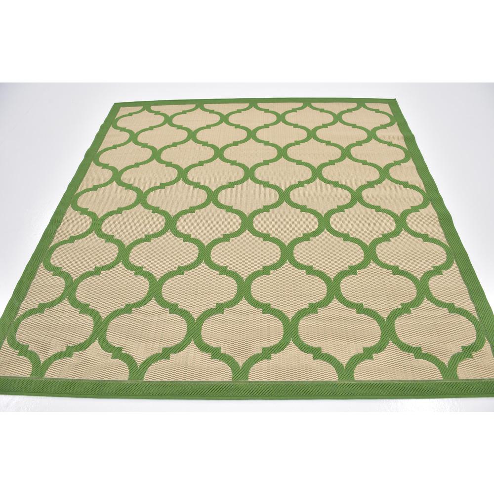 Outdoor Moroccan Rug, Green (6' 0 x 6' 0). Picture 4