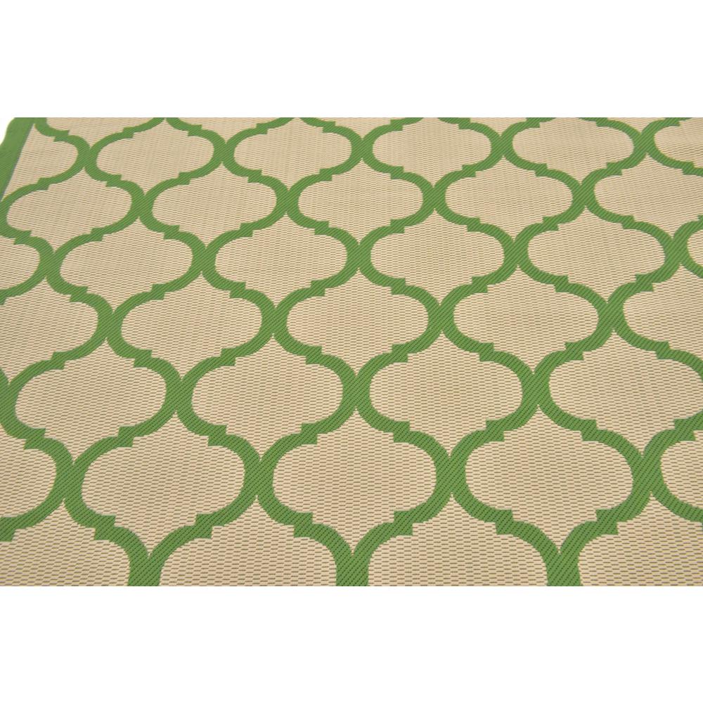 Outdoor Moroccan Rug, Green (6' 0 x 6' 0). Picture 5