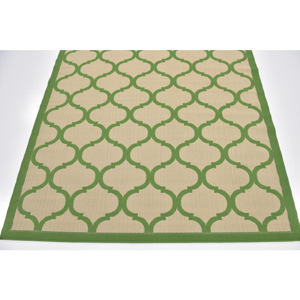 Outdoor Moroccan Rug, Green (6' 0 x 6' 0). Picture 6