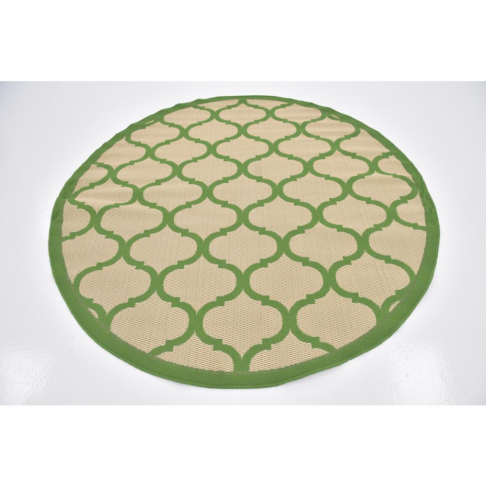 Outdoor Moroccan Rug, Green (6' 0 x 6' 0). Picture 3