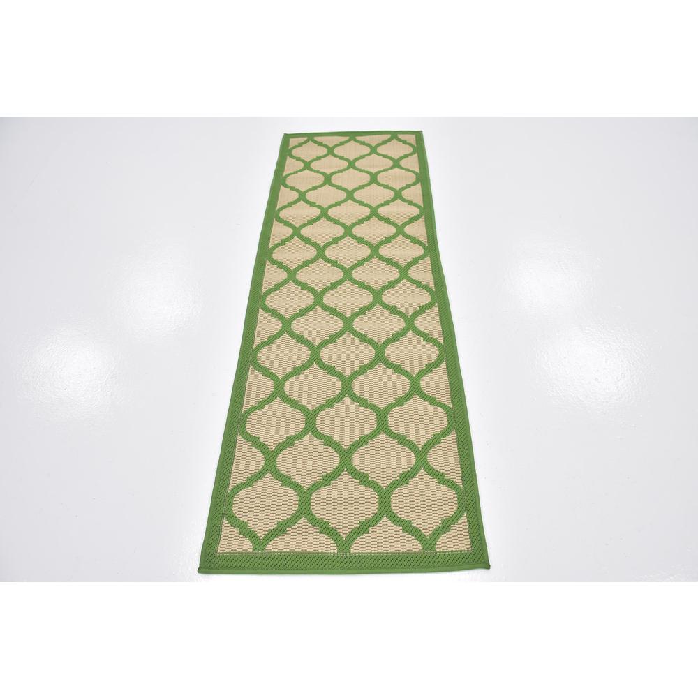 Outdoor Moroccan Rug, Green (2' 2 x 6' 0). Picture 4