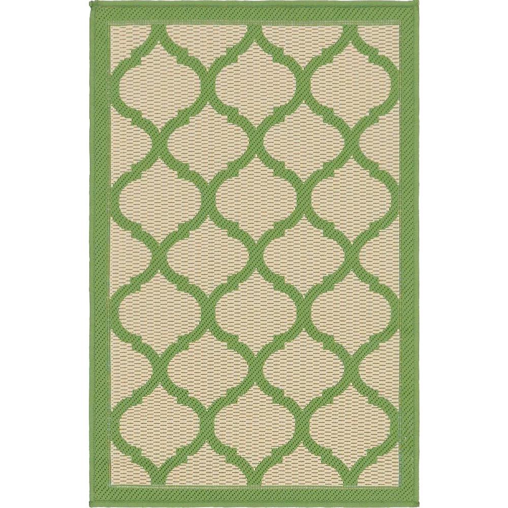 Outdoor Moroccan Rug, Green (2' 2 x 3' 0). Picture 1