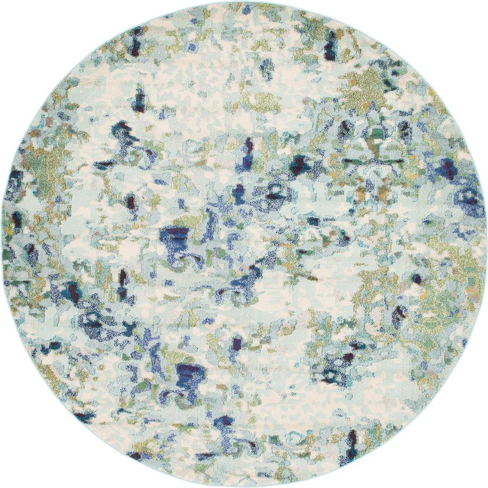 Champagne Chromatic Rug, Light Blue (8' 0 x 8' 0). Picture 1
