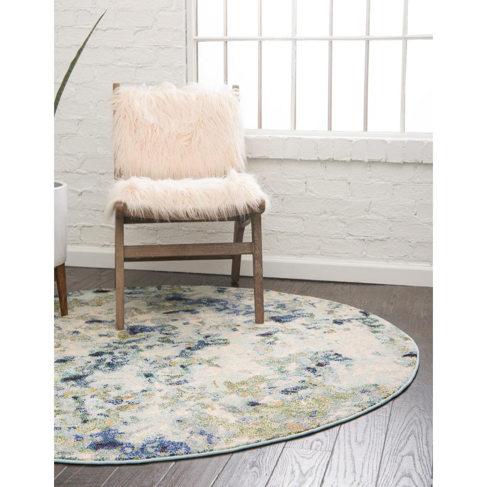Champagne Chromatic Rug, Light Blue (8' 0 x 8' 0). Picture 3