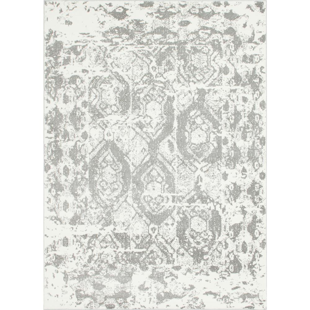 Piazza Rosso Rug, Light Gray (9' 0 x 12' 0). Picture 1